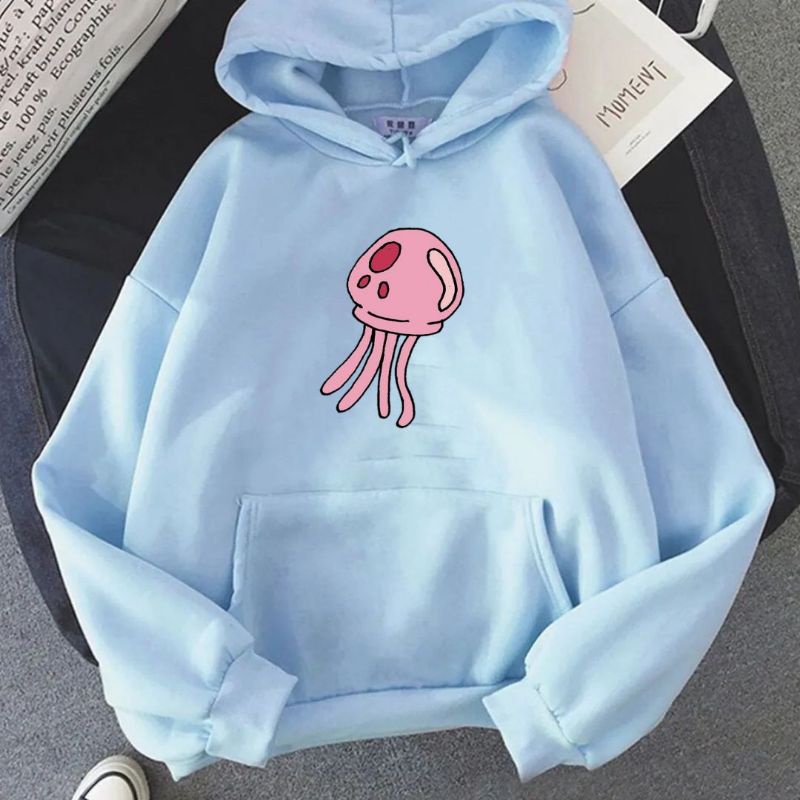 Nickelodeon Spongebob Patrick Hoodie sweter wanita cewek