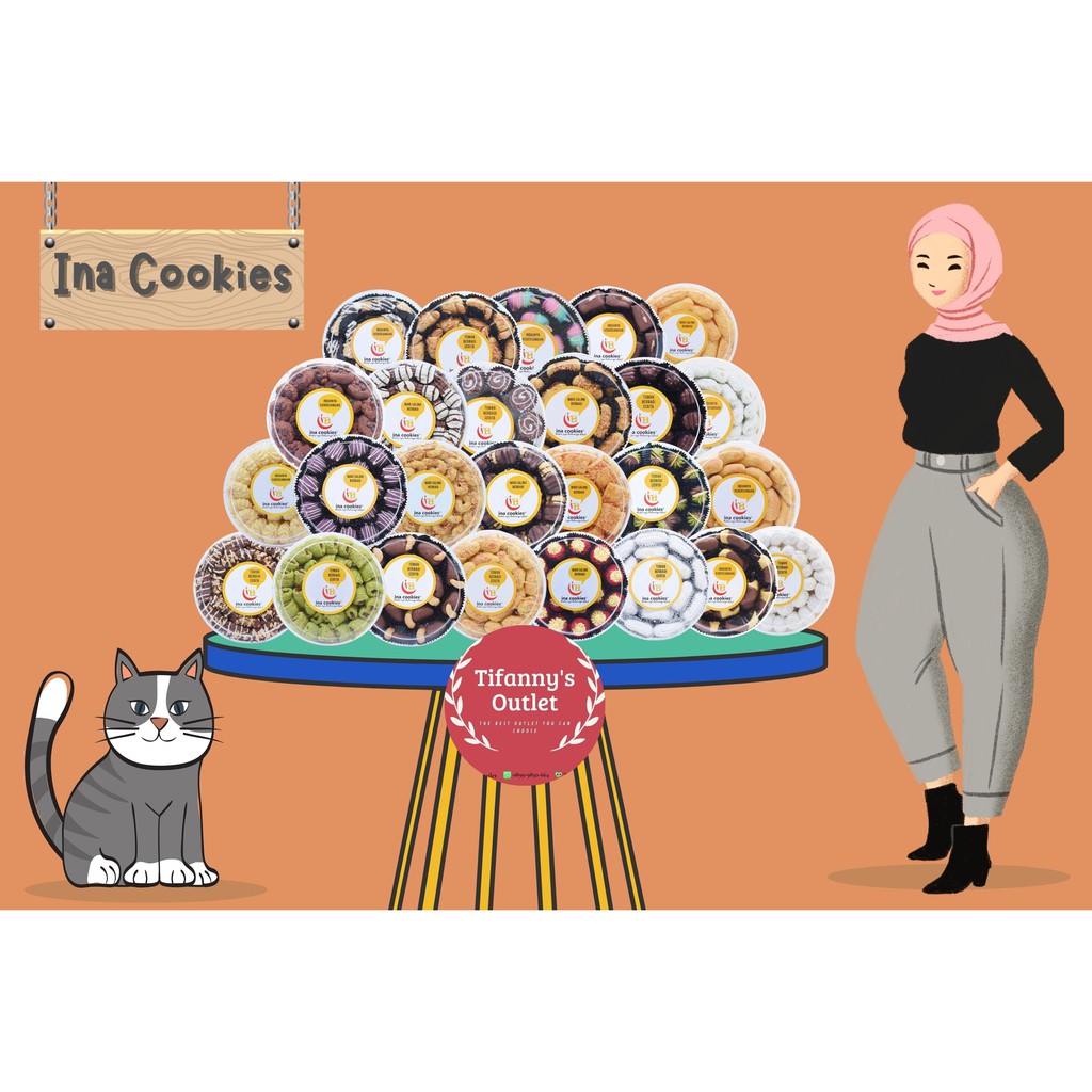 

Ina cookies/Aneka macam kue/kue manis/kue coklat/ORI&TERMURAH (part I) 500gr