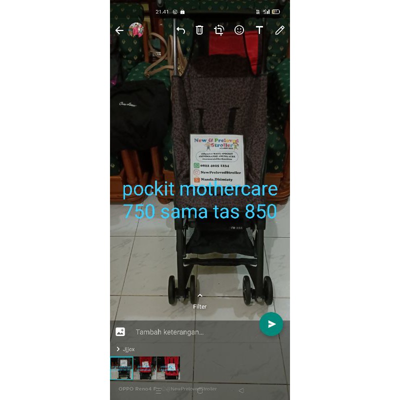 stroller pockit mothercare