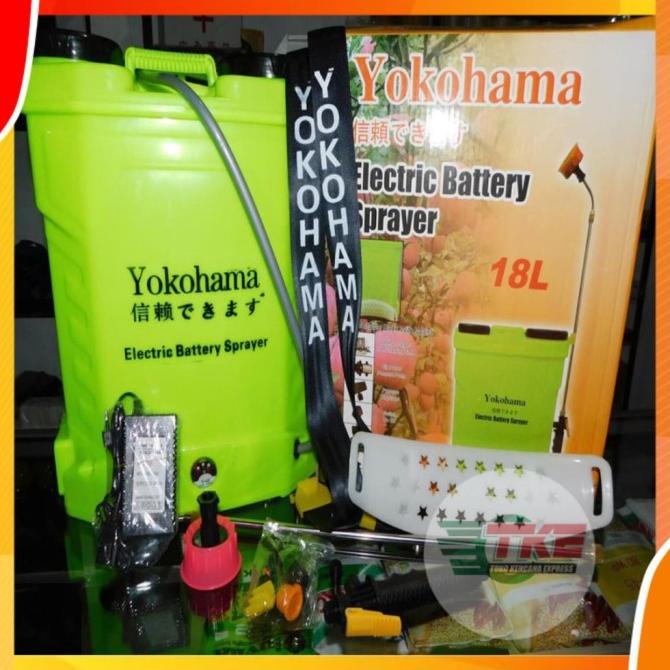 Sprayer Elektrik Yokohama 18 Liter Tangki Tengki Gendong Alat Semprot Termurah