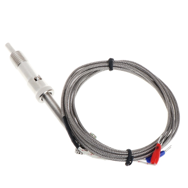 Gro K Type Thermocouple Sensor Suhu Bayonet Compression Spring Dengan Kabel 2m