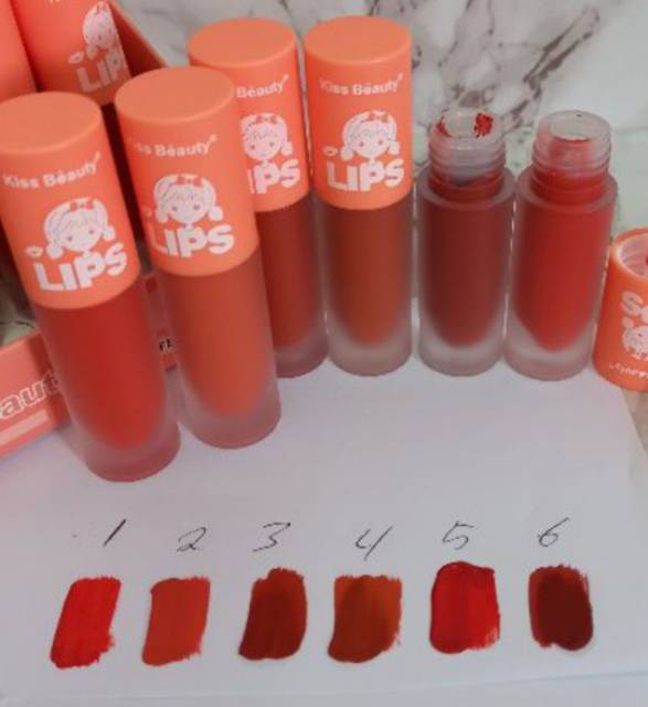 LIP GLOSS KISS BEAUTY SWEET COLOR[HARGA/6PCS] NO.70056-03