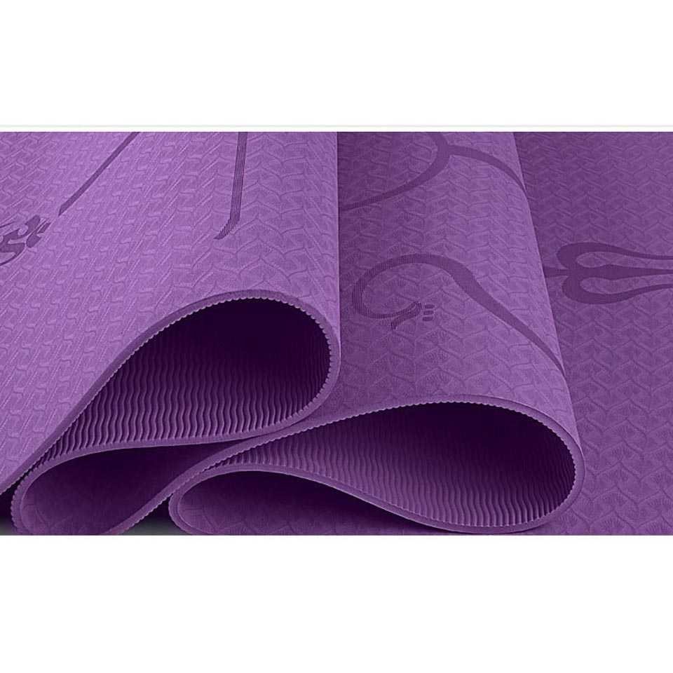 SH8 Matras Yoga Senam Alas Olahraga karpet pilates gym fitness meditasi aerobik plank kebugaran Karpet Pilates Matras Yoga Mat Anti Slip TPE 183 x 61 CM Fitness TaffSPORT PROlite 60