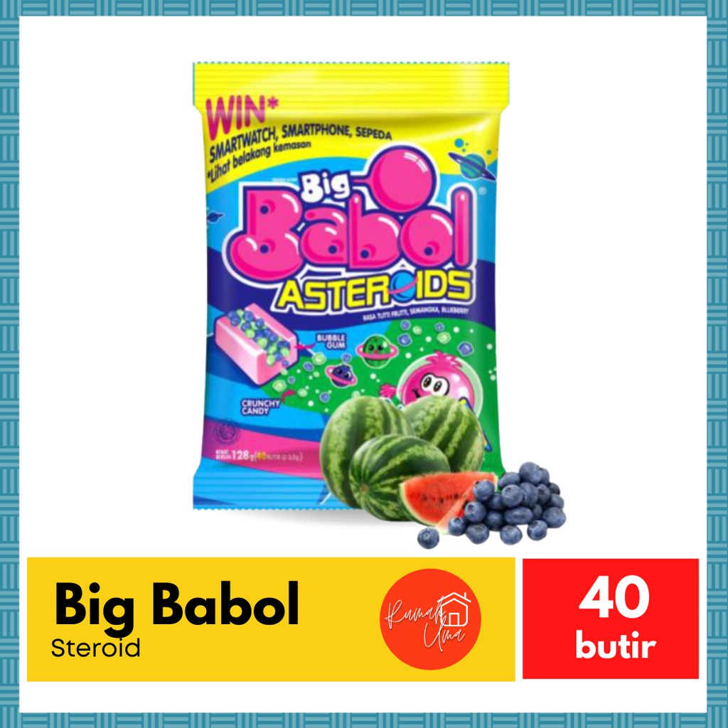 

Permen Big Babol Asteroid Pouch Permen Karet Bubble Gum