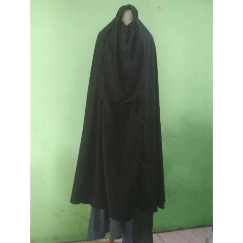 Jilbab cadar rits/jilbab safar non purdah/jilbab cadar rits murah