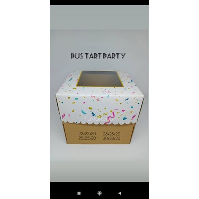 

Box Tart Party uk 25x25x20cm (1pcs)