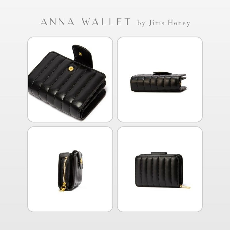 Jimshoney Anna Audrey Wallet Dompet wanita pendek panjang slot kartu card holder dompet lipat cod