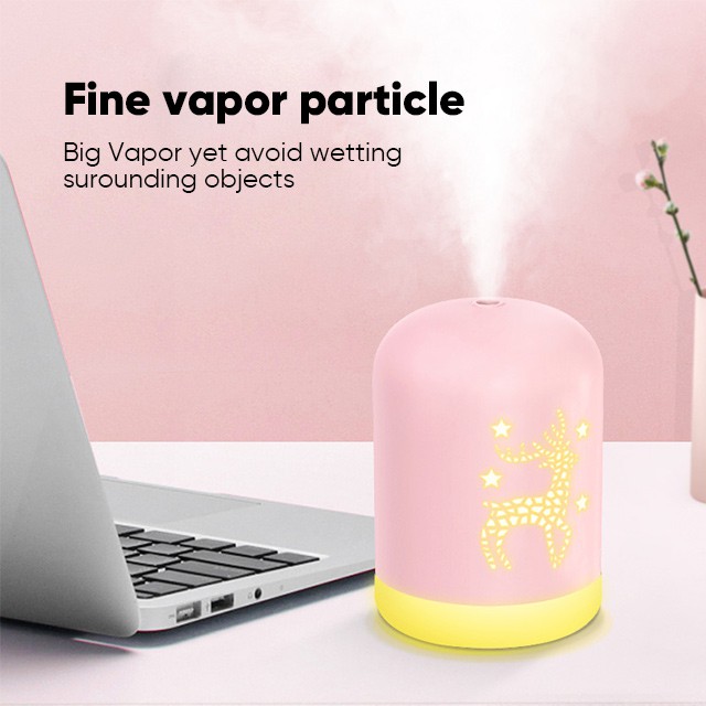 Bepop 340ML Humidifier Udara Purifier Diffuser Portable Pelembab Dan Penjernih R3