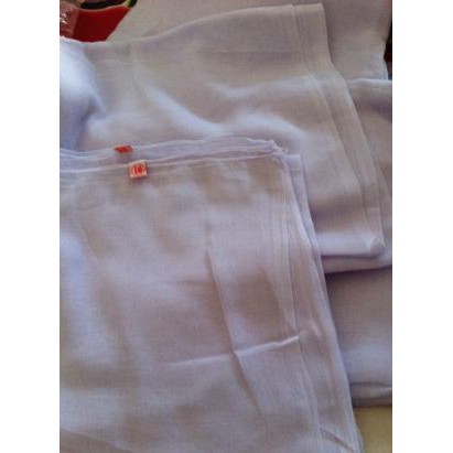 Open Order kerudung segi empat katun Paris / jilbab putih polos / jilbab sekolah Grosir