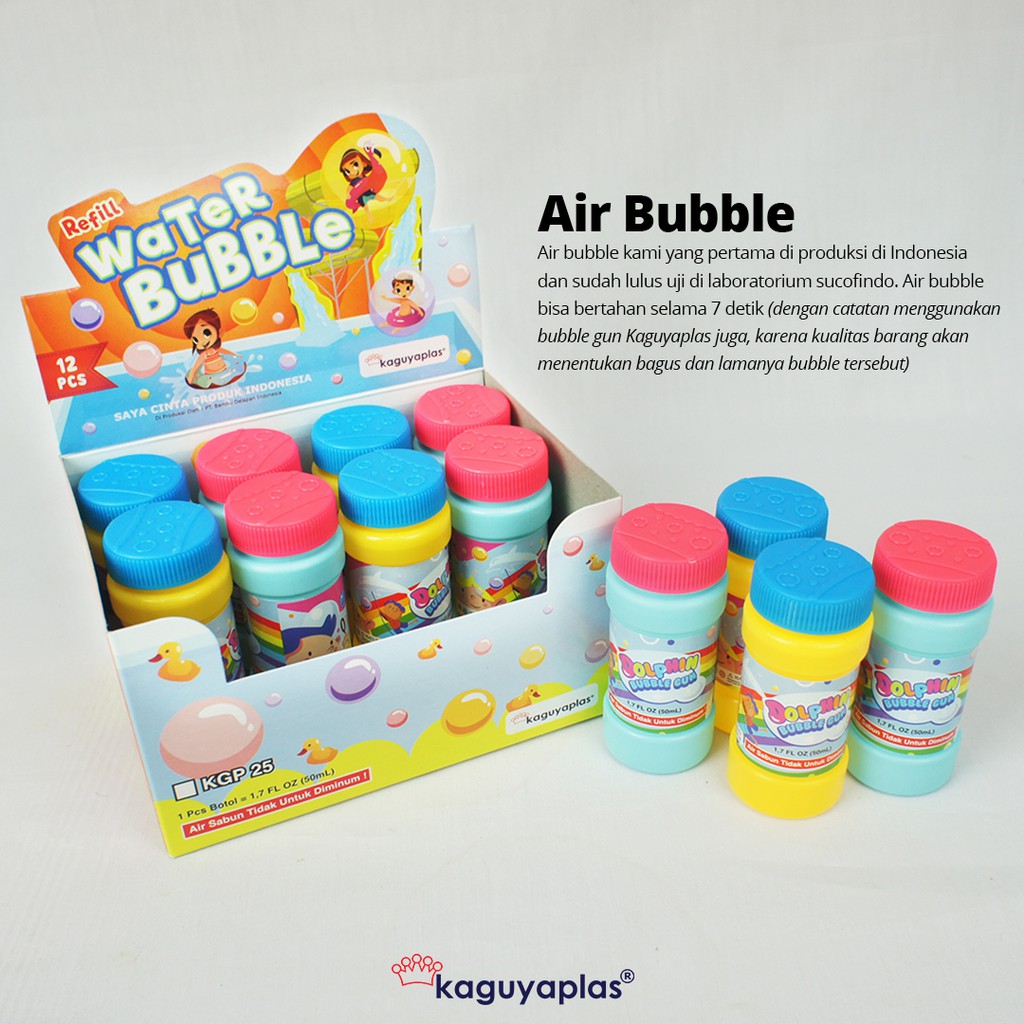 Mainan anak Isi Ulang Pistol Air / Refill Water Bubble Kaguyaplas 50ml