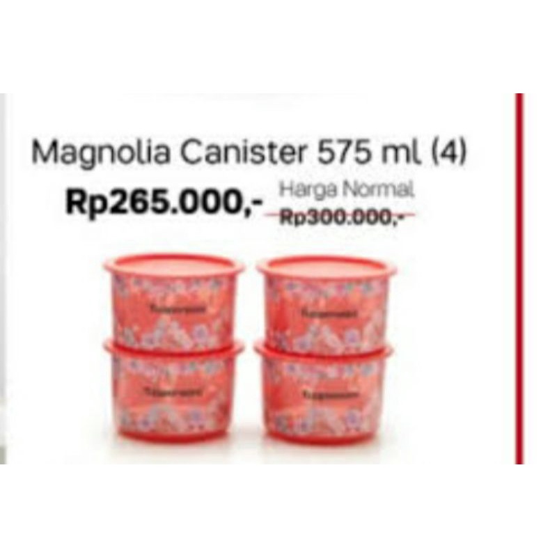 TOPLES PROMO  MURAH TUPPERWARE/ magnolia canister - toples (1pcs)