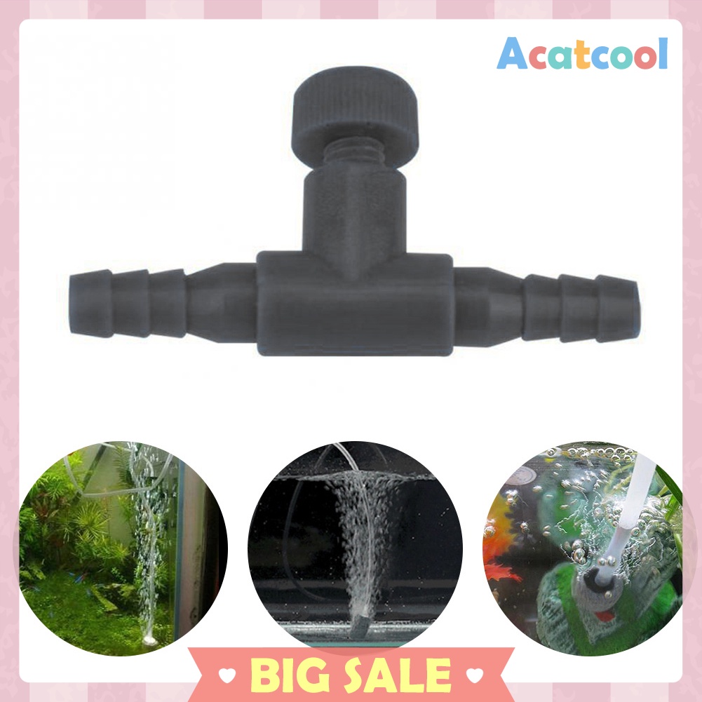 5/10pcs Aquarium Fish Tank Air Regulate Valve Switch Oxygen Pipe Tee Joint