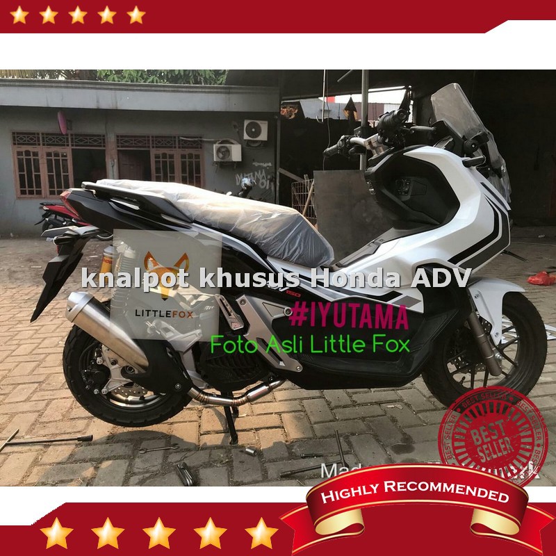 Harga KNALPOT HONDA ADV 150 STANDAR RACING WITH POWER BOMB FULL STAINLESS AGTUNED PREMIUM