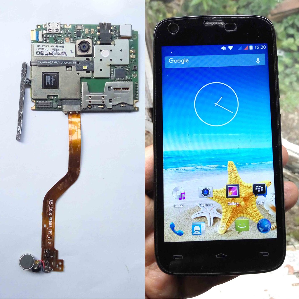 Mesin Advan Vandroid S4D Ram 1GB Rom 8GB Sim 1 Sim 2 Wifi Normal Mesin Advan S4D Minus Tidak Bisa Di