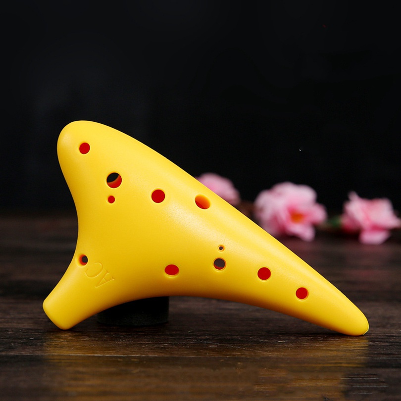 Seruling Ocarina Alto Nadac 12 Lubang Bahan Plastik Resin