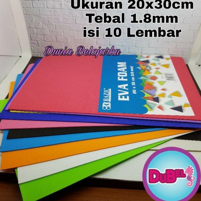 

Cuci Gudang Awal Tahun Eva Foam Bazic / Foam Art Spon 1.8mm / 20x30cm / ISI 10 LEMBAR Cuci Gudang