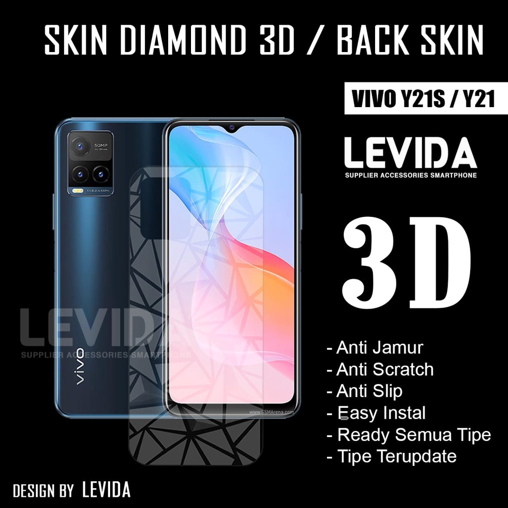 Vivo Y21 Y21S Y33S Vivo Y21T Vivo Y75 5G Antigores Belakang Skin Diamond 3D Vivo Y21 Y21S Y33S Vivo 