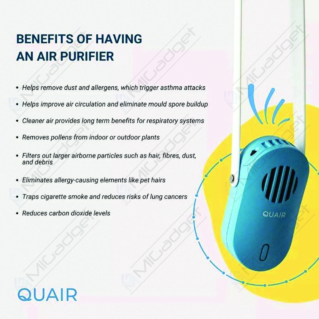 Quair Plasma Mini Wearable Cleaner Kalung Air Purifier Penjernih Udara