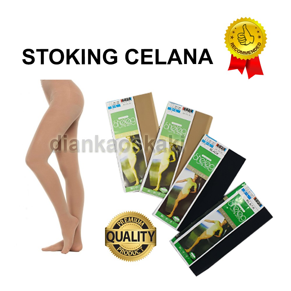 STOKING KULIT CELANA TRANSPARAN WANITA DEWASA