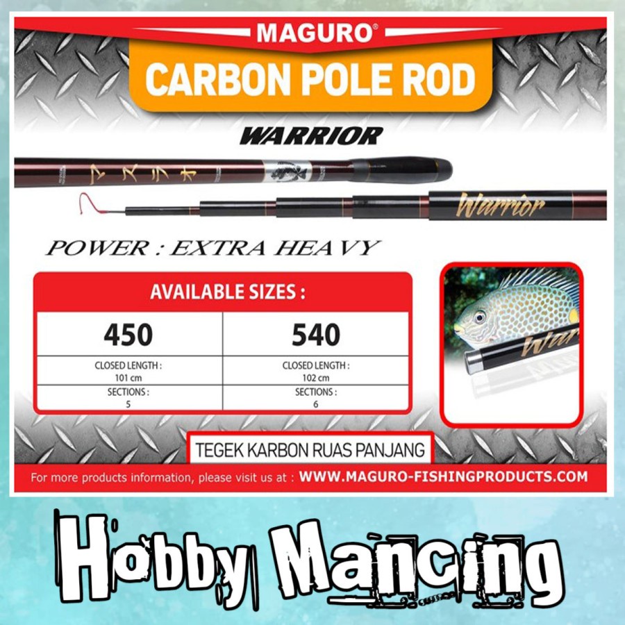 Joran Tegek Maguro Warrior | Carbon Pole Rod | Tegek Kaku |