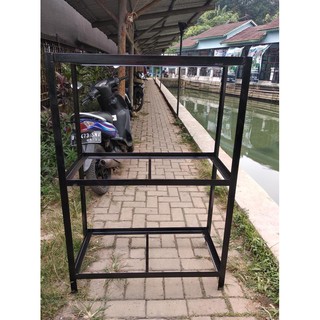  Rak Aquarium Besi Siku  Ukuran 80X40X120Cm Shopee Indonesia