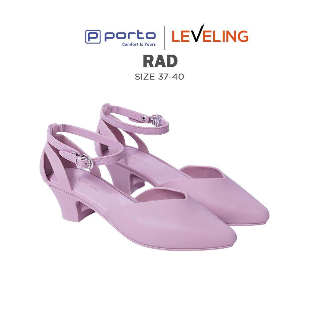 Sepatu Heels  Wedges Wanita Casual Tali Nyaman Formal Cantik Nyaman Awet New Arrival Terbaru Porto Lady RAD