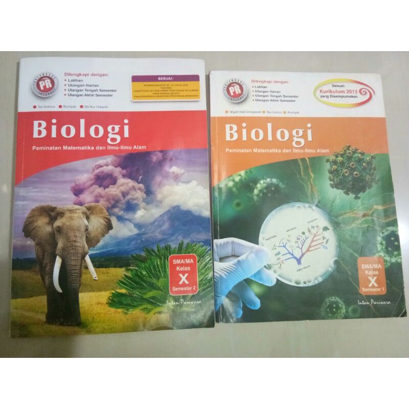 LKS BIOLOGI intan pariwara semester 1 & 2 kelas 10 SMA [ BEKAS ]