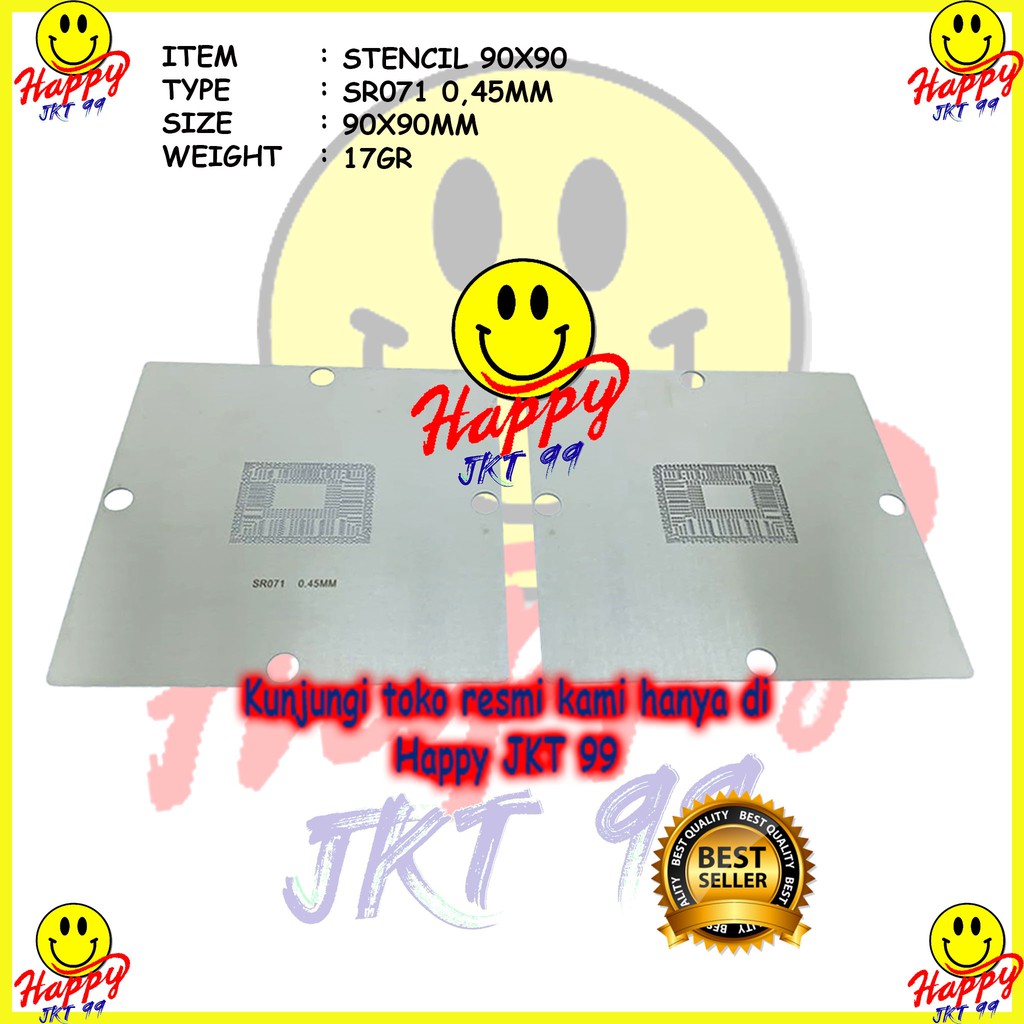 [ HAPPY JKT 99 ] STENCIL 90X90 SR04S SR071 SR0VQ Sr08n Sr109 Sr0cs I3-2310m I5 2415m