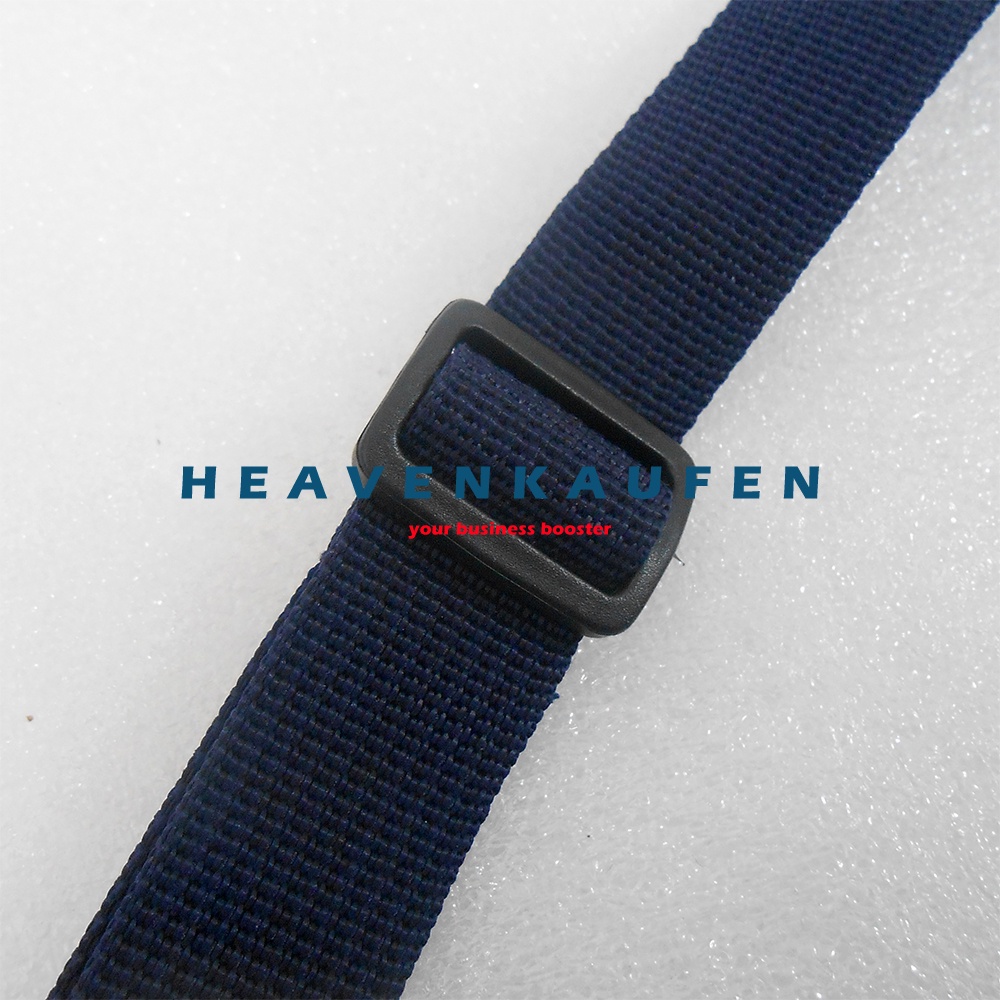 Strap Tas Pria / Tali Selempang Tas Pria Lebar 2,5 cm Biru Navy Dongker Kait Silver