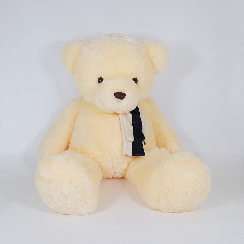 Boneka Jumbo Beruang Teddy Bear Istana Boneka Sit Teddy D/Cream W/Syal