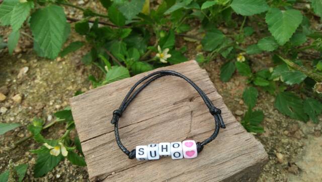 GELANG NAMA MURAH +  LOVE TALI WATERPROOF BISA COUPLE