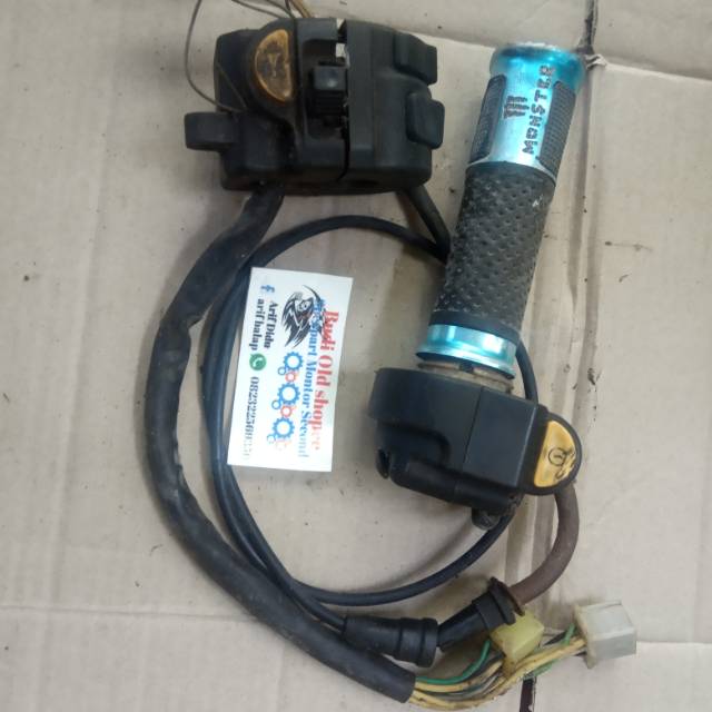 Holder kanan+ kiri satria fu double starter