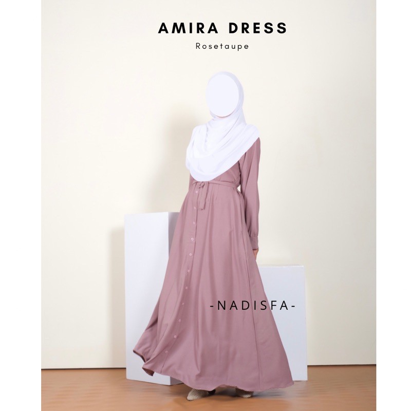 AMIRA DRESS ABAYA POLOS BUSUI FRIENDLY