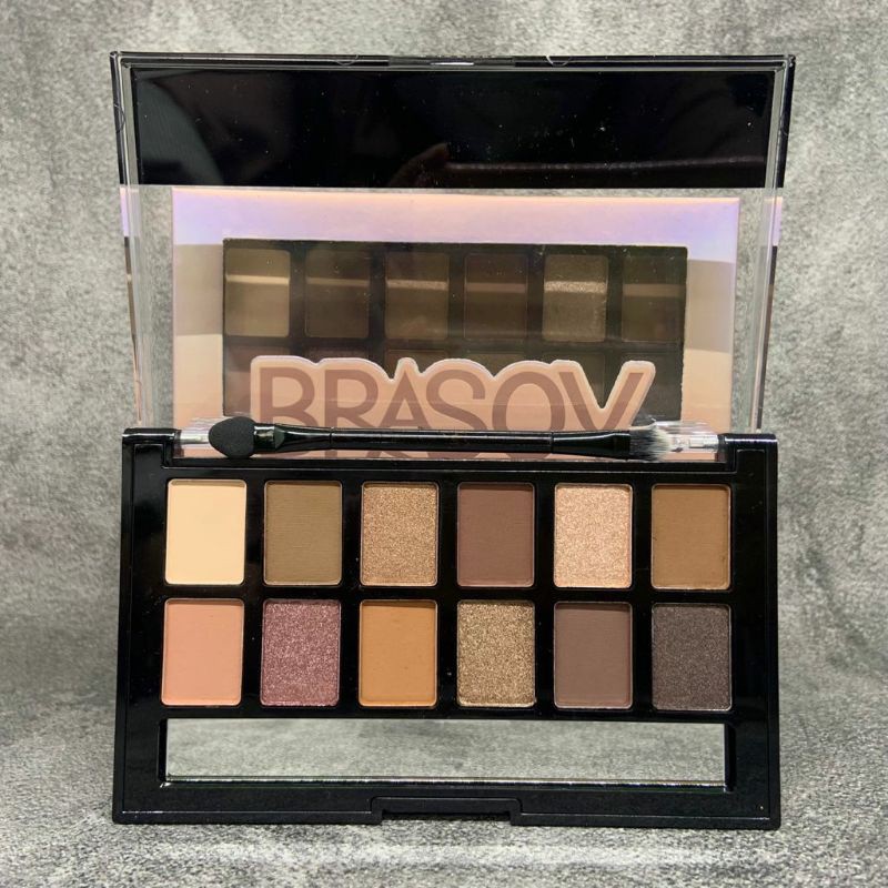BRASOV Eyeshadow Palette 12 Colors | Nudes