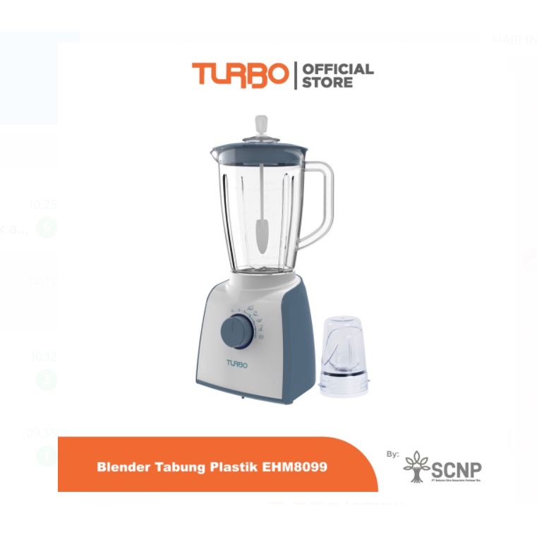 Blender Turbo EHM 8099 Food Grade Material - Warna warni