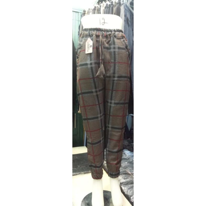 JOGER//PANTS//TARTAN//CELANA WANITA
