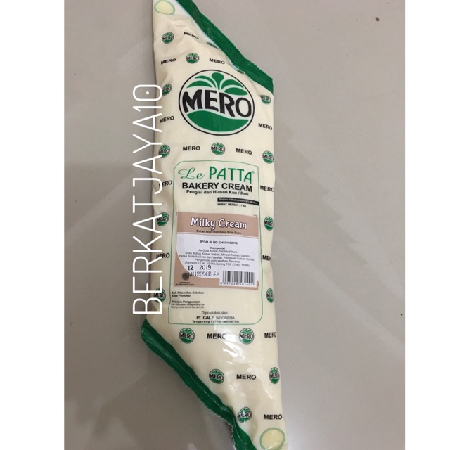 Mero Lepatta Bakery Cream Milky Cream 1kg Filling Topping