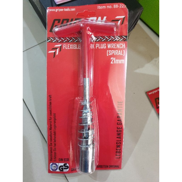 GRIP ON KUNCI BUSI MOTOR MOBIL 21 MM FLEXIBLE SPRAK PLUG GRIP ON 21MM