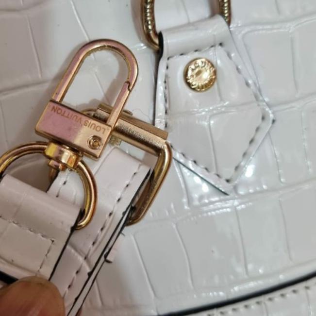 ♤ TAS ALMA SMALL CROCO FREE BOX & PAPERBAG KOMPLIT IMPORT BRANDED PREMIUM BAG BATAM WANITA 2TALI STR