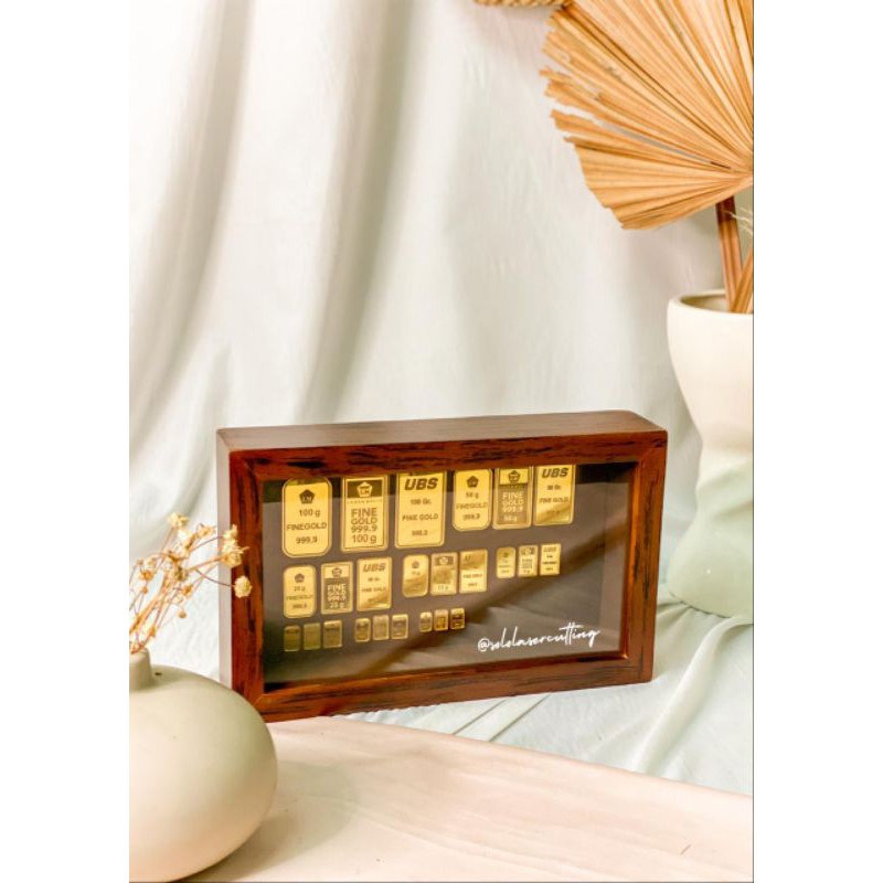 1/0,5  gram  Replika/DUMMY Logam Mulia Akrilik Gold - Emas (isi 3pcs)