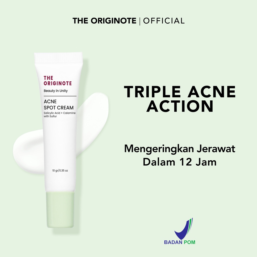 (READY) The Originote Acne Spot Cream 10gr - Acne Spot Treatment Gel Perawatan Jerawat untuk Menyembuhkan dan Mengempeskan Jerawat