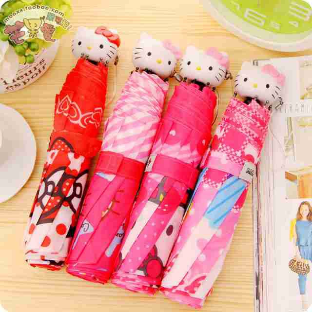 Payung Lipat Motif Hello Kitty