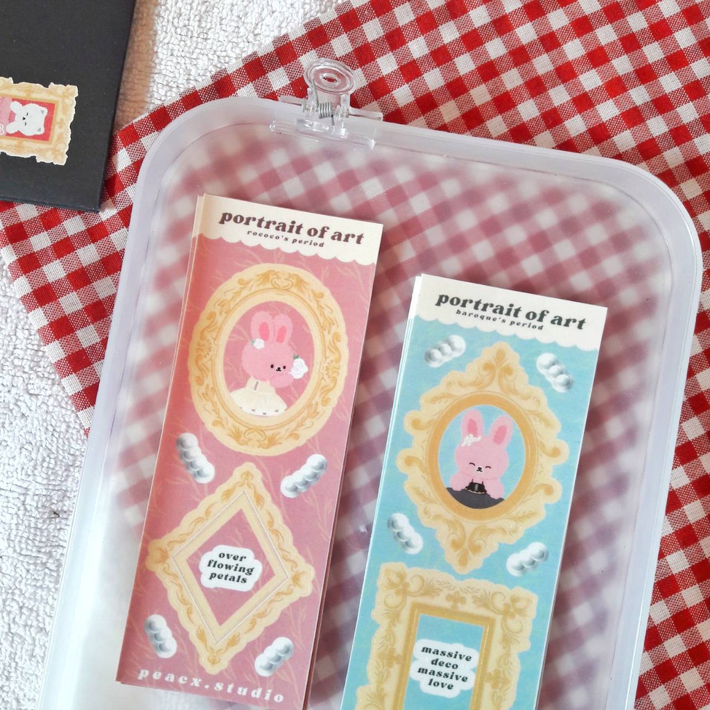 

portrait of art series sticker sheet by peacx.studio