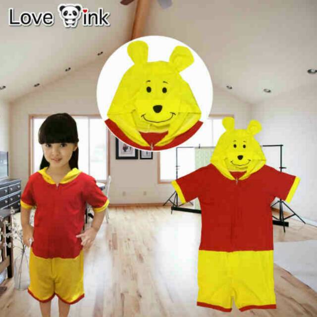 KID JUMPSUIT POOH,  BAJU LUCU ANAK MURAH