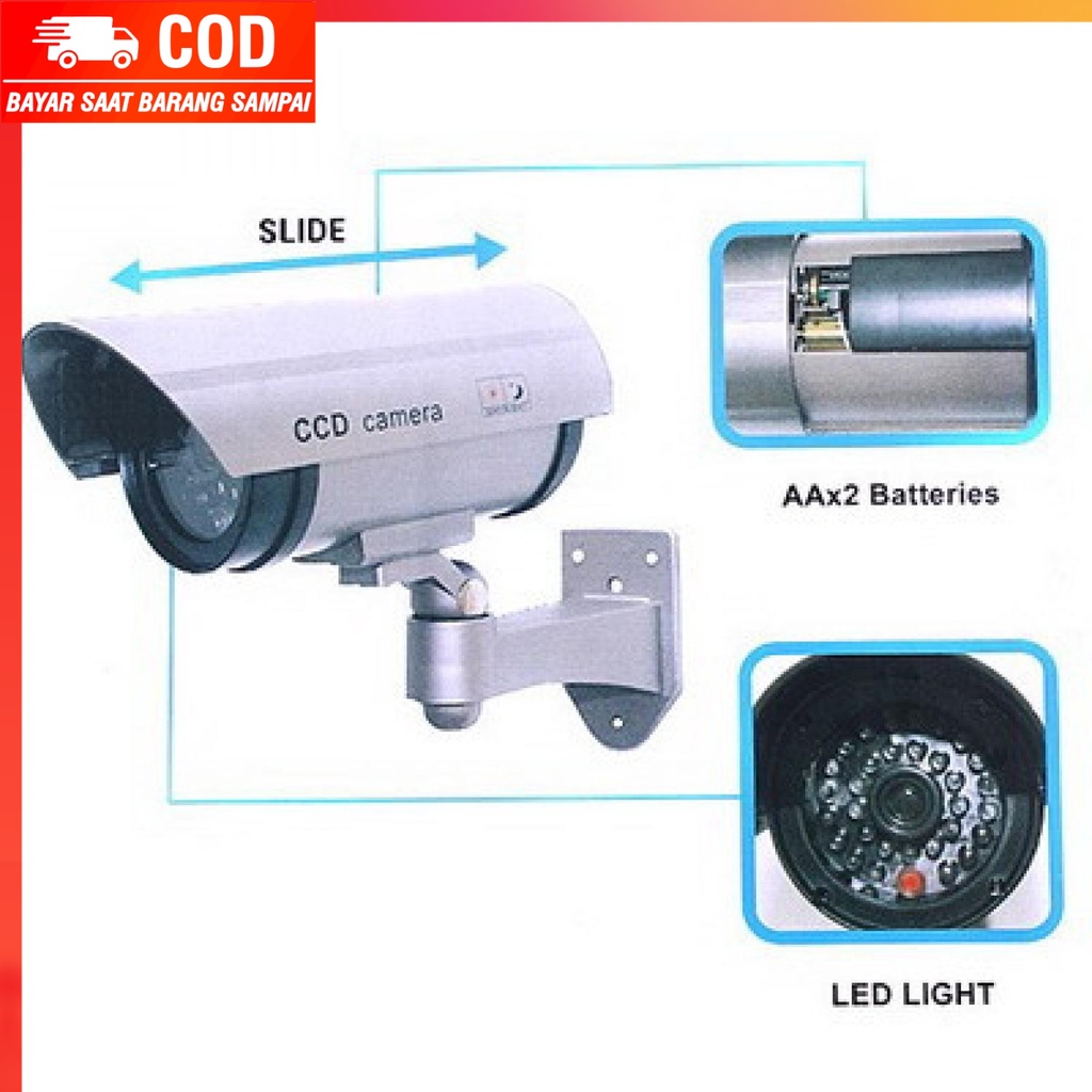 (100% BARANG ORI) Kamera CCTV Dummy IR LED - S-DIC-0102