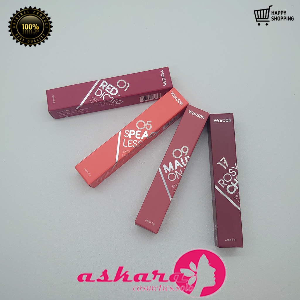 Wardah Exclusive Matte Lip Cream 4 gr / Lip Cream Wardah