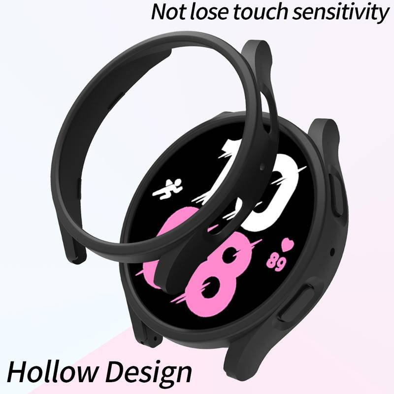 Case Bumper Pelindung Bahan PC Matte Untuk Samsung Galaxy Watch 4 44mm 40mm 44mm 40mm