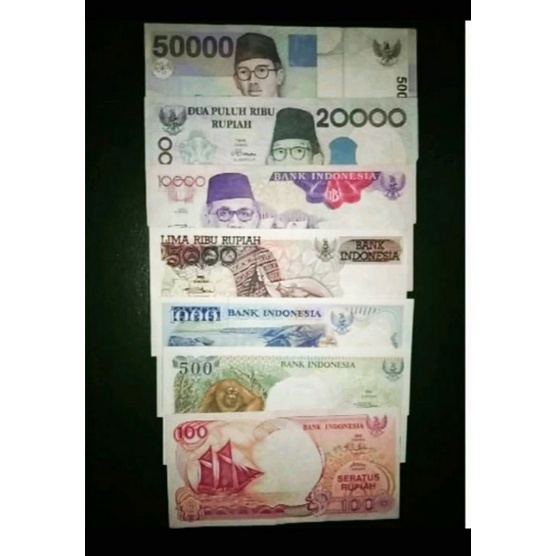 uang kuno indonesia murah 1 set