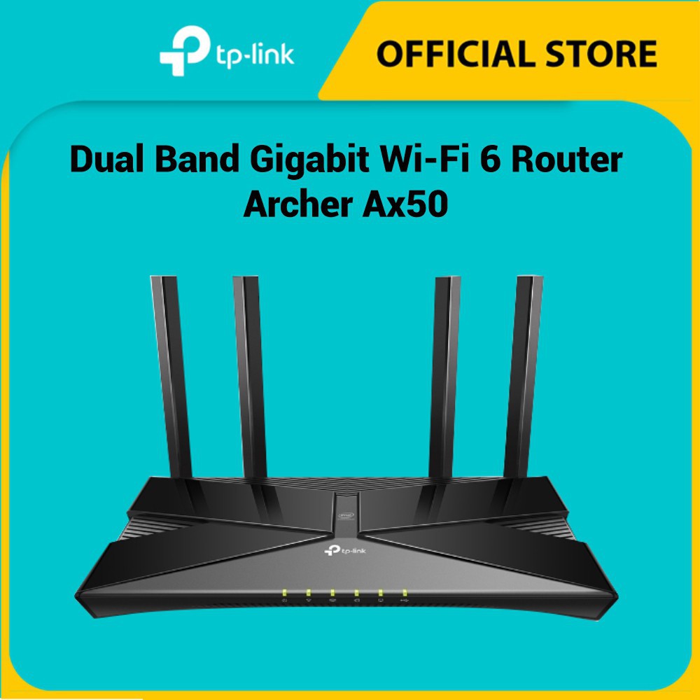 TP-LINK Archer AX50 AX3000 Dual Band Gigabit Wi-Fi 6 Router