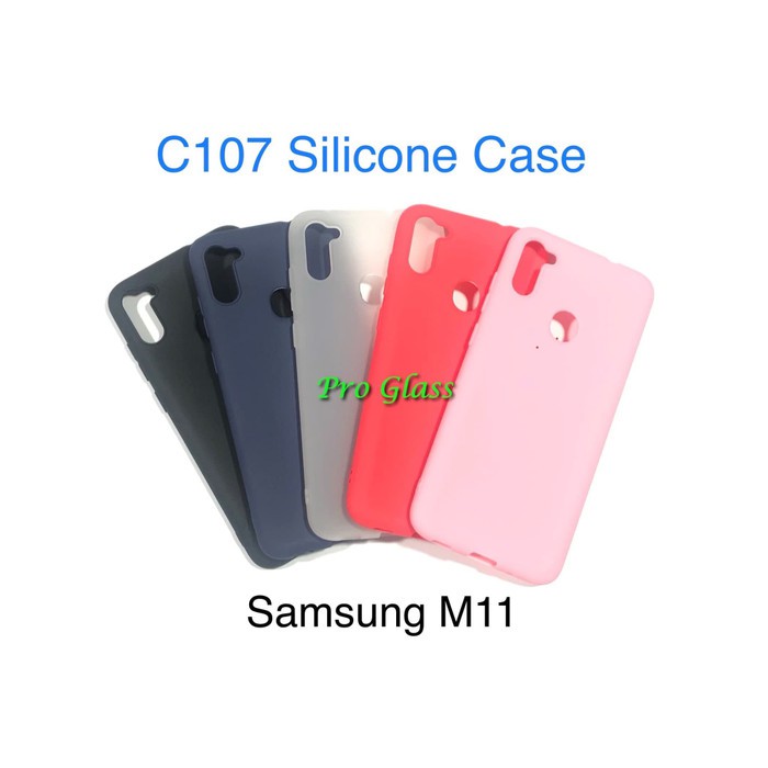 C107 Samsung M11 Colourful Ultrathin Silicone Case / Matte Thin